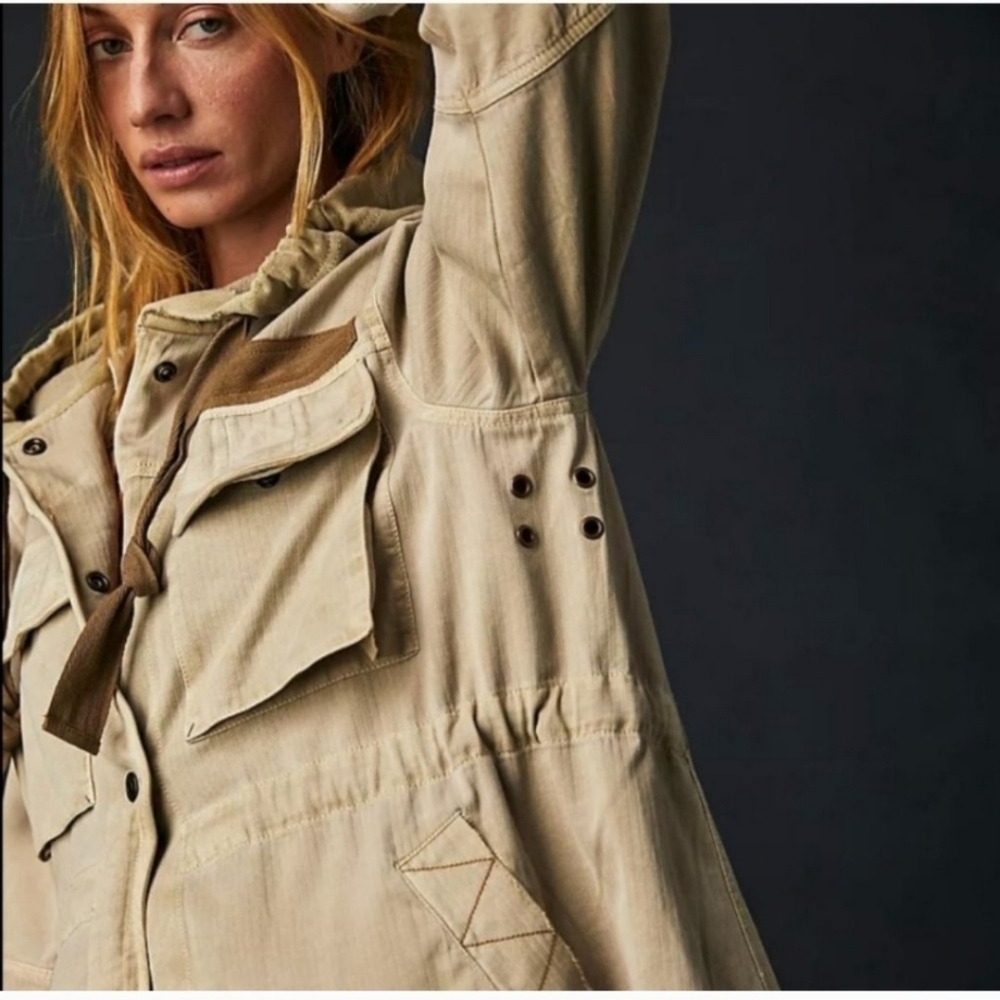Free People Trapeze Military Jacket - Picture 2 of 10
